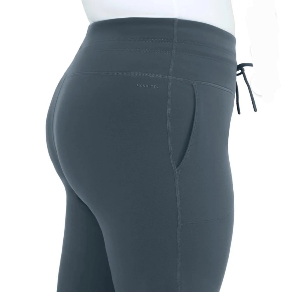 NEW! Mondetta Gray High Rise Straight Leg Pant - Picture 3 of 15